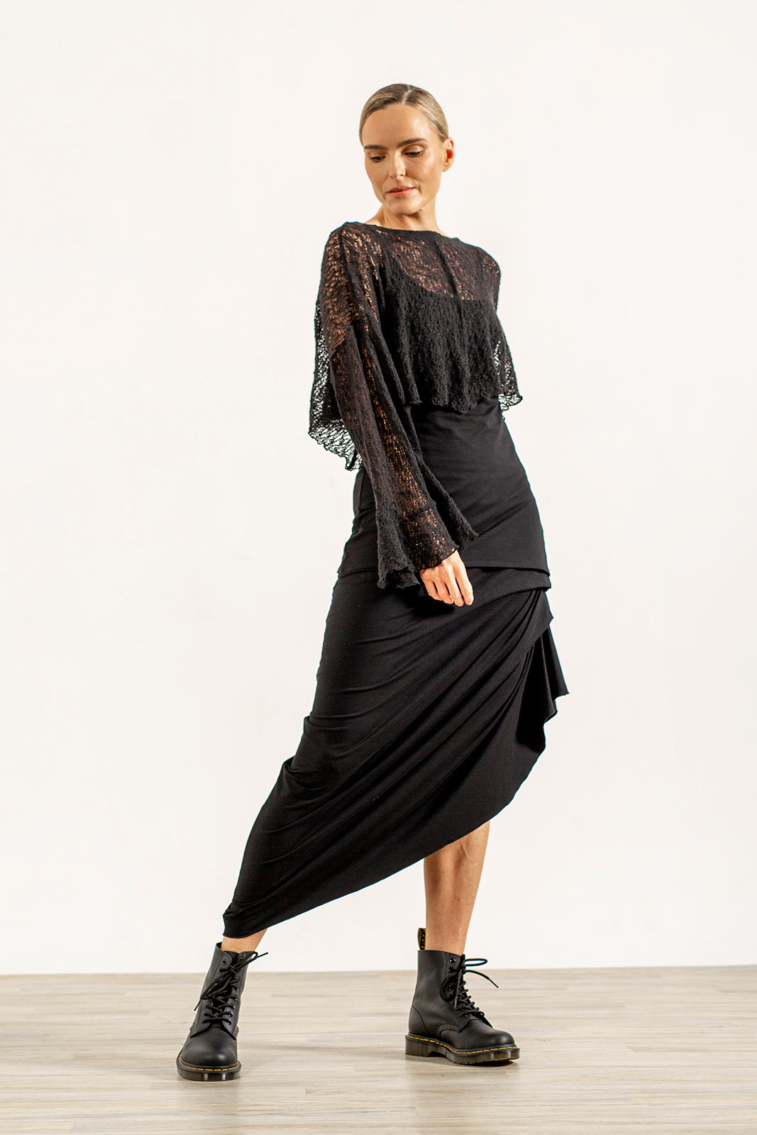 Harper Asymetrical Skirt (black)