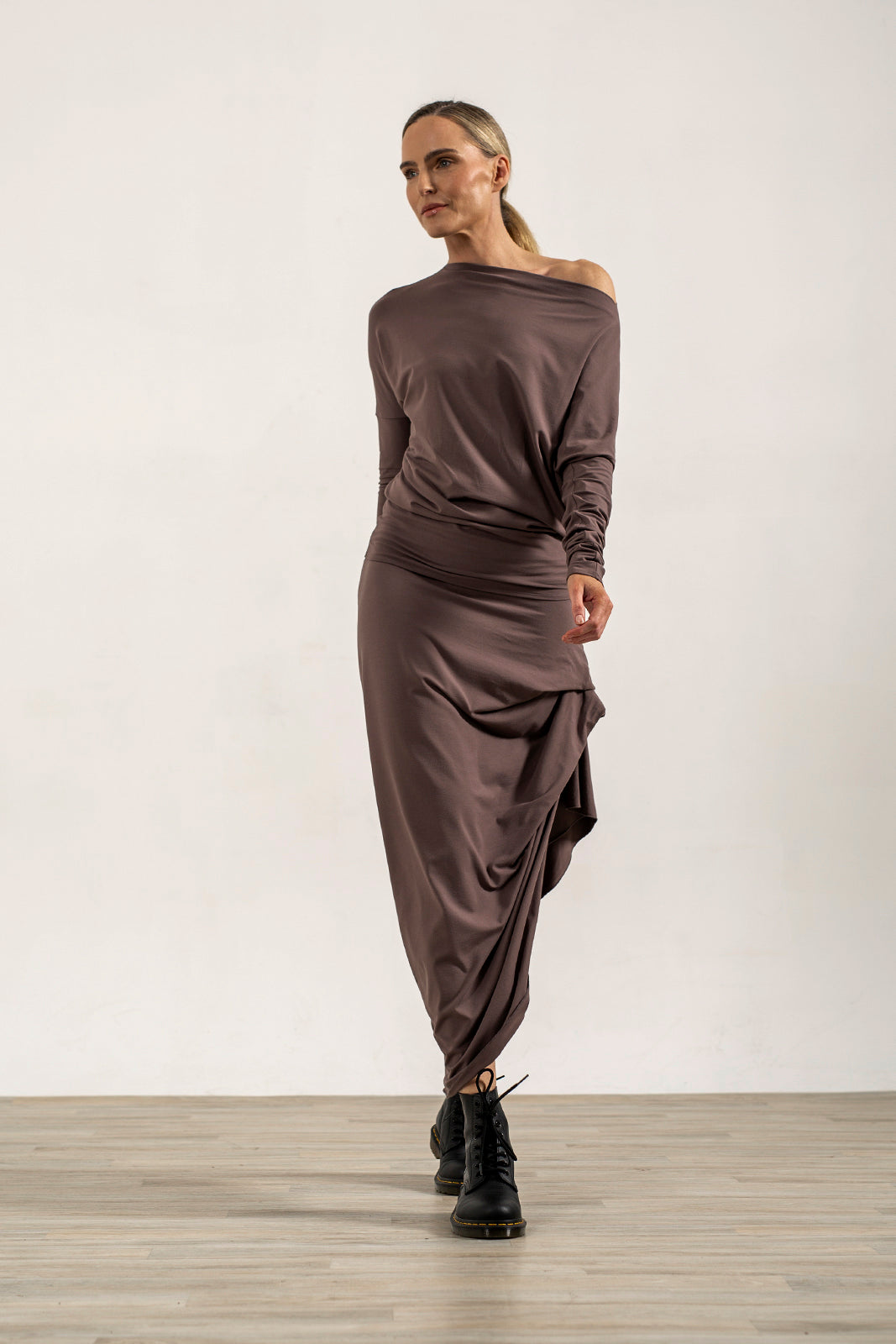Harper Asymetrical Skirt (Mink)