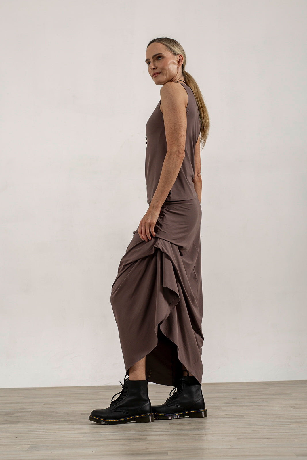 Harper Asymetrical Skirt (Mink)