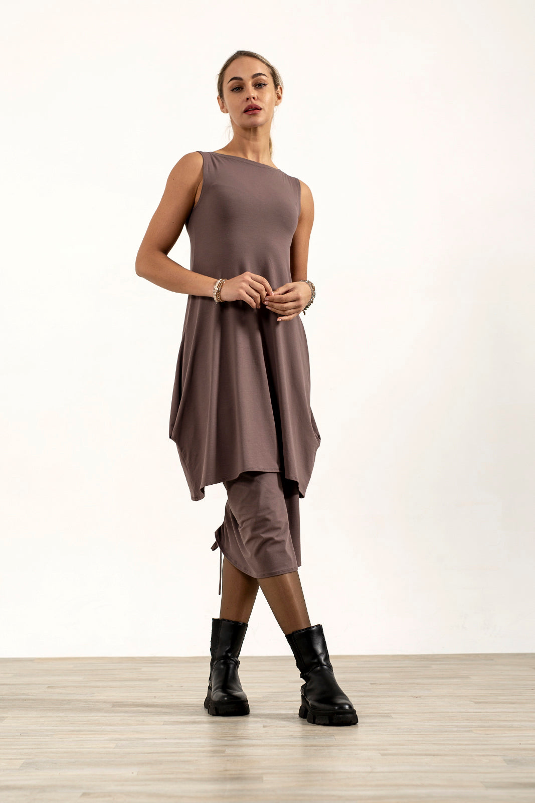 Shannon Drawstring Skirt (mink)