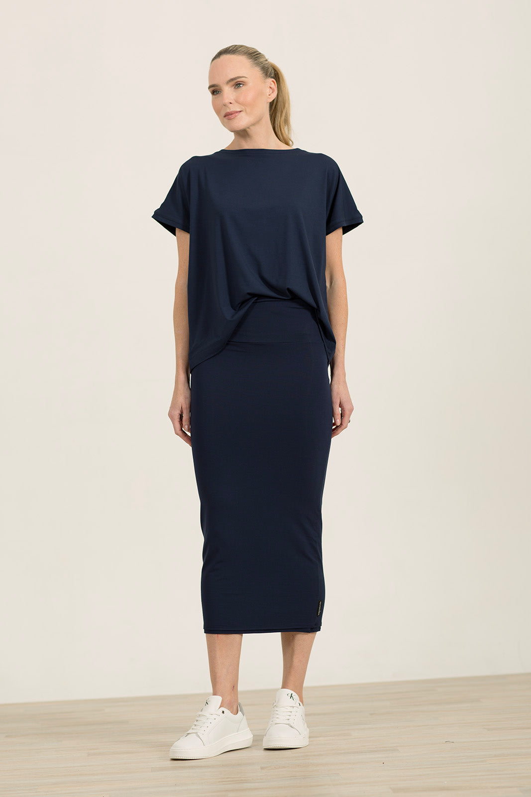 Navy Oversized Casey Tee