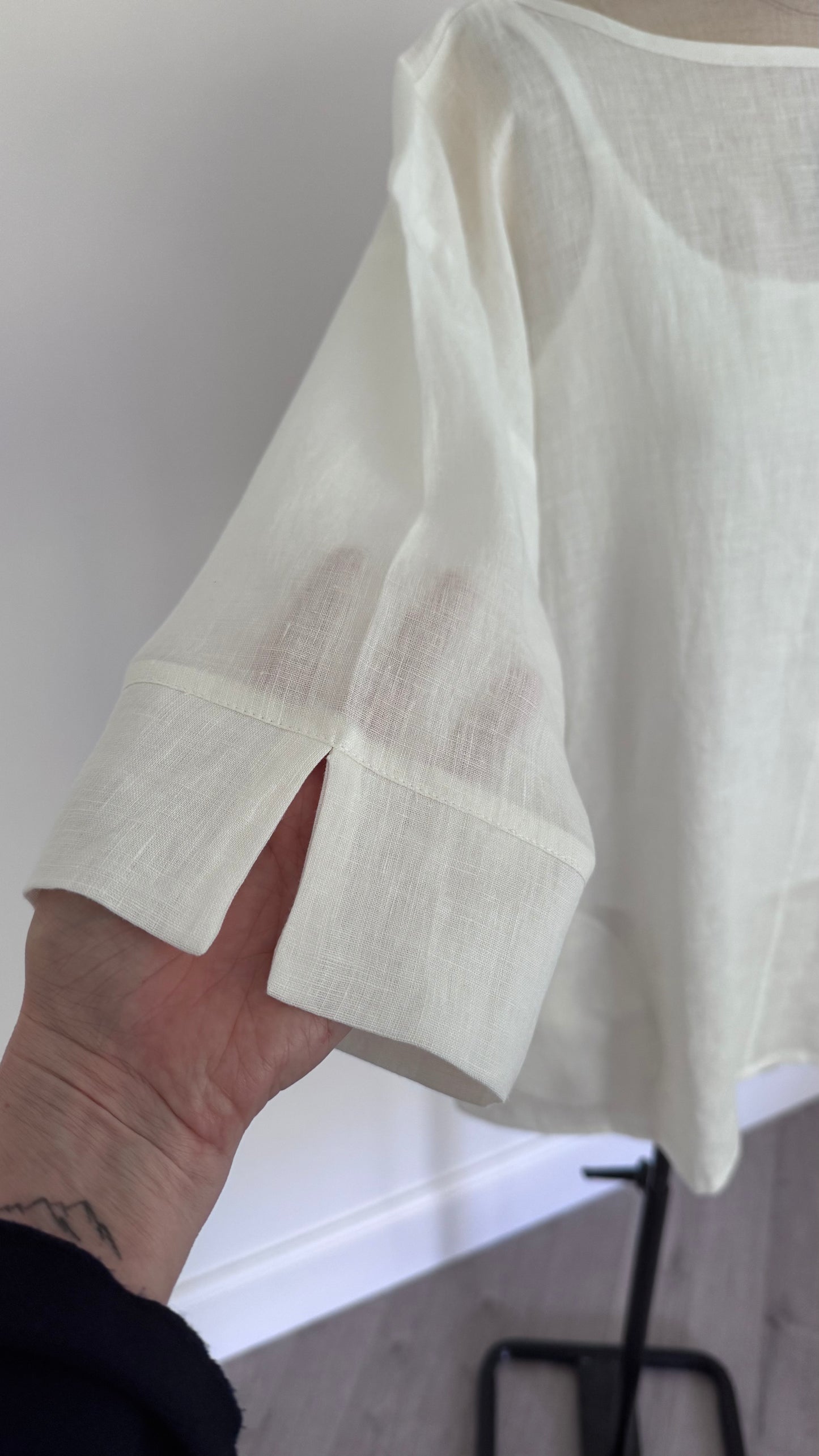 Ecru Sara Linen shirt
