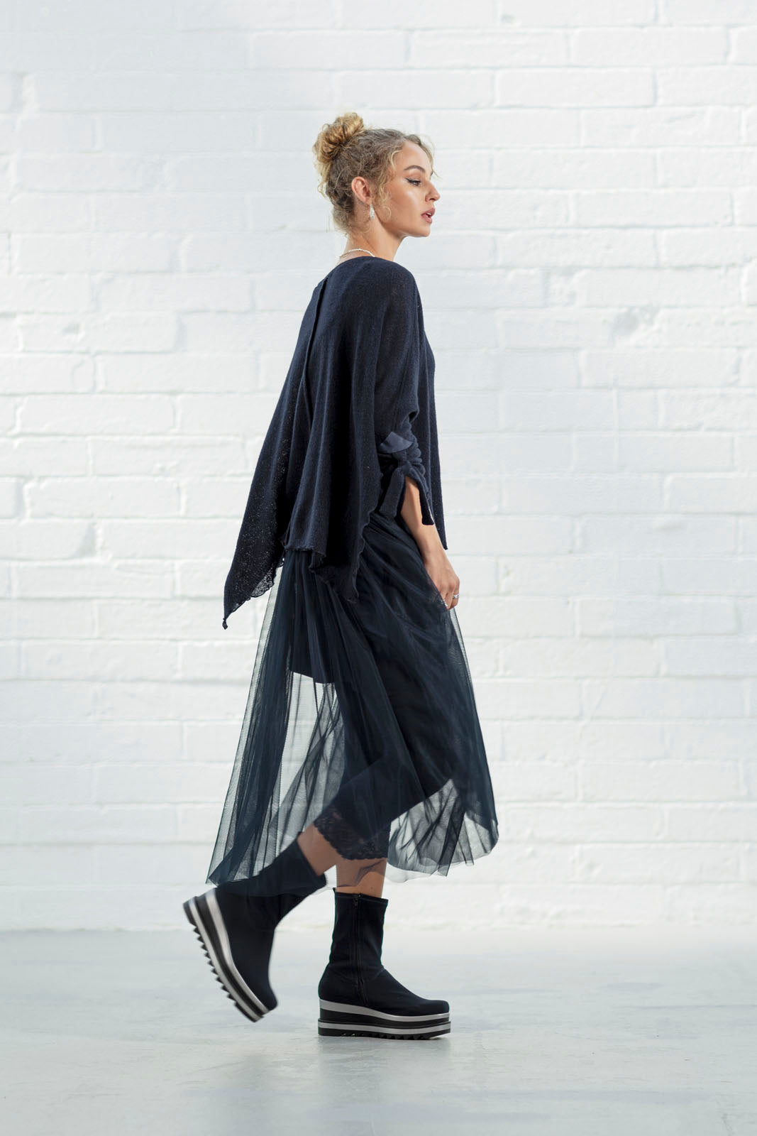 Ivy Navy Tulle Skirt(last sizes)