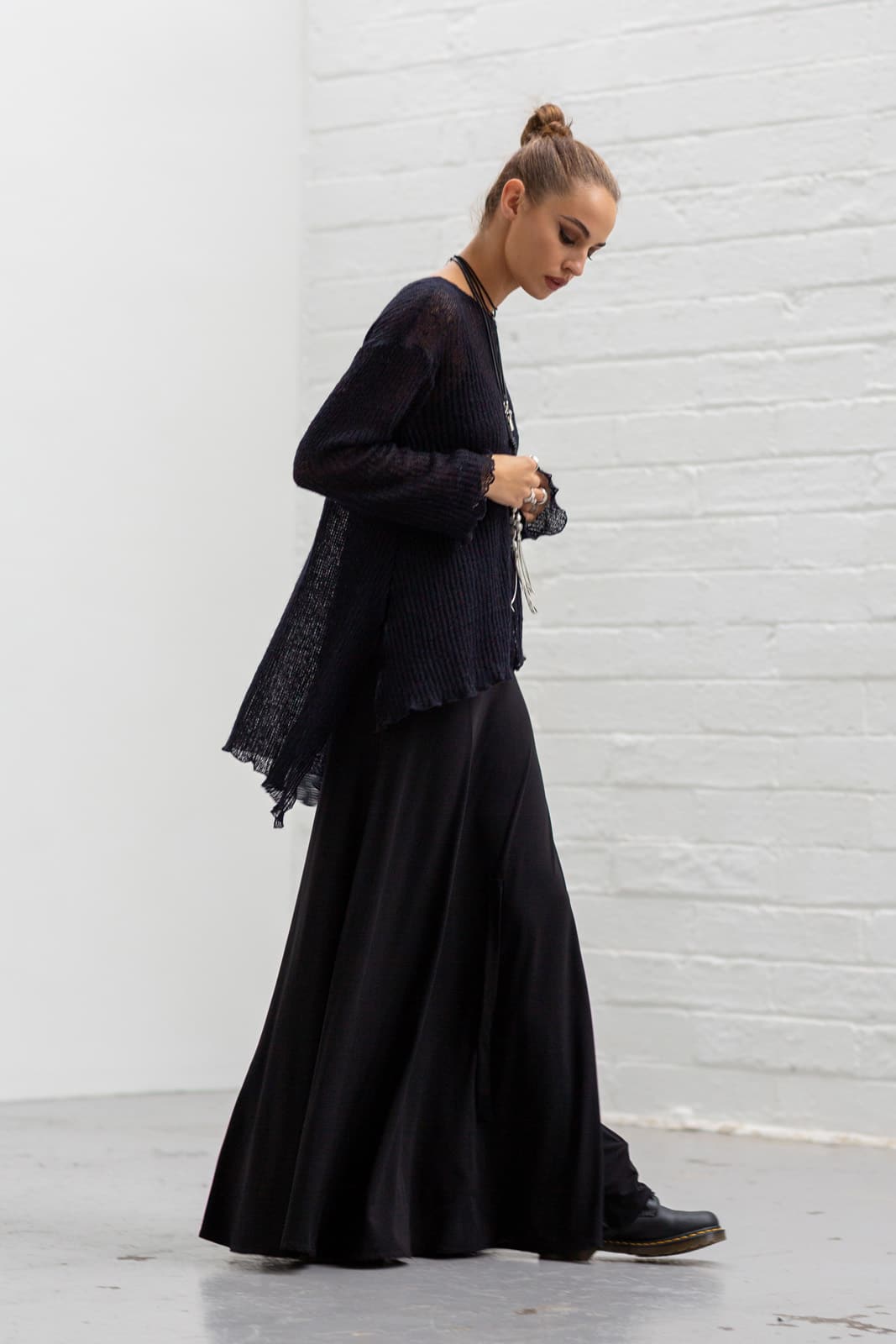 Navy Swan Skirt