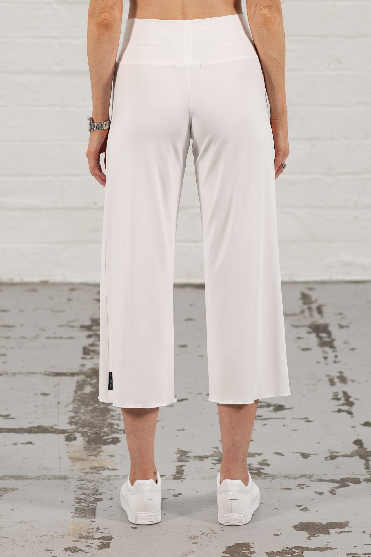 Soft White Ellen Crop Palazzos