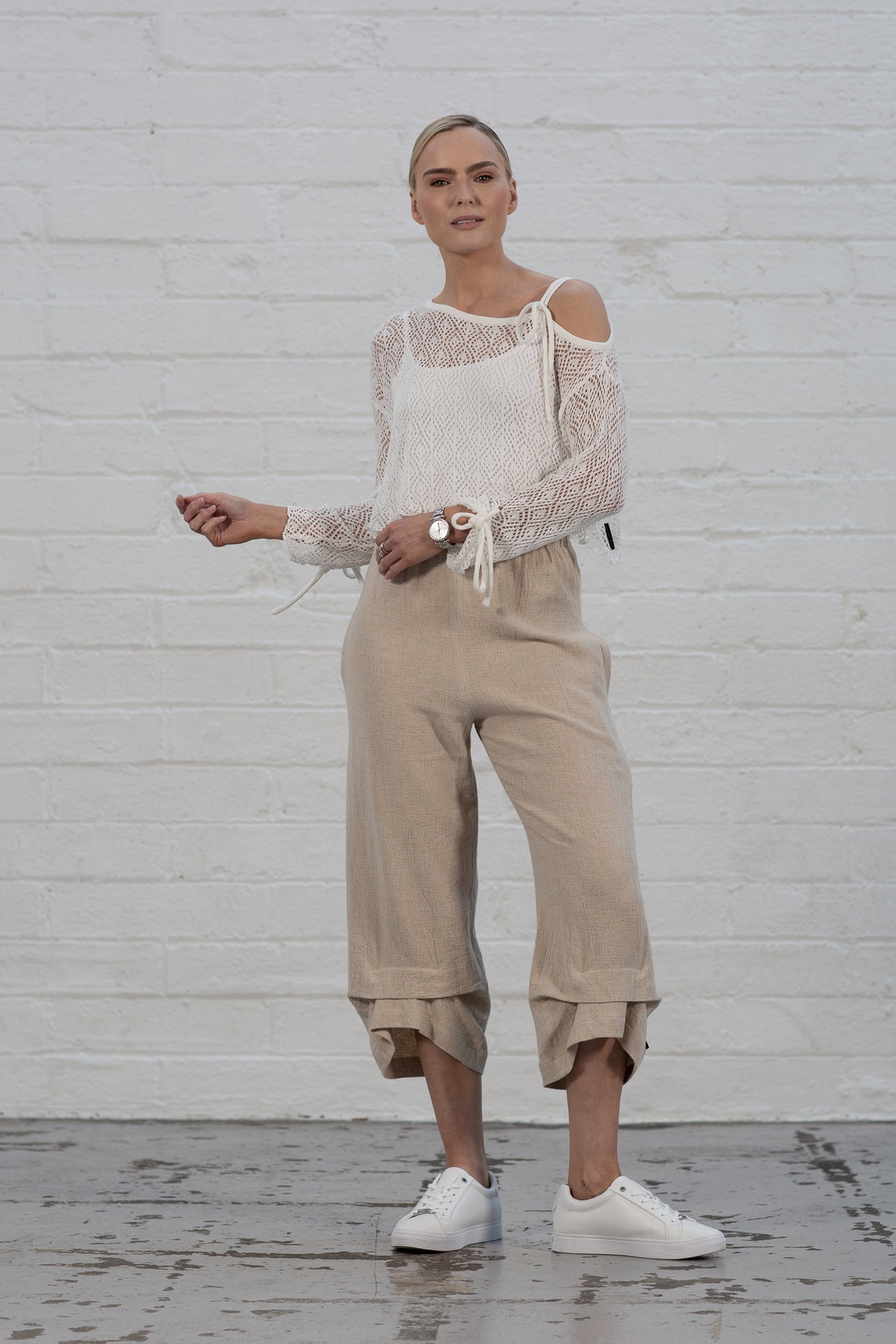 Rori Ecru Crop Jumper