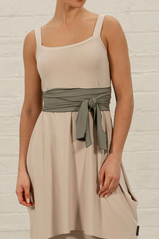 Rae Jersey Belt: Olive