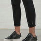 Lola Tuck Hem Leggings Black/ Navy