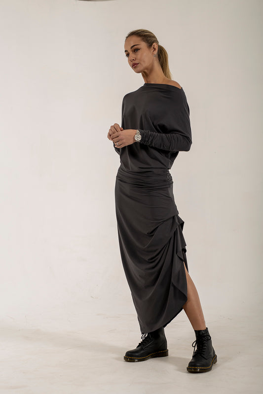 Harper Asymetrical Skirt (Lead)