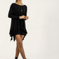Monique Frill Hem Tunic (black)