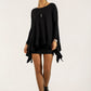 Monique Frill Hem Tunic (black)