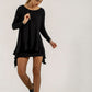 Monique Frill Hem Tunic (black)