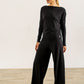 Black Viscose Jersey Kate Palazzos