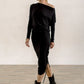 Shannon Drawstring Skirt (black)