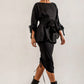 The Black Linen Sash Belt