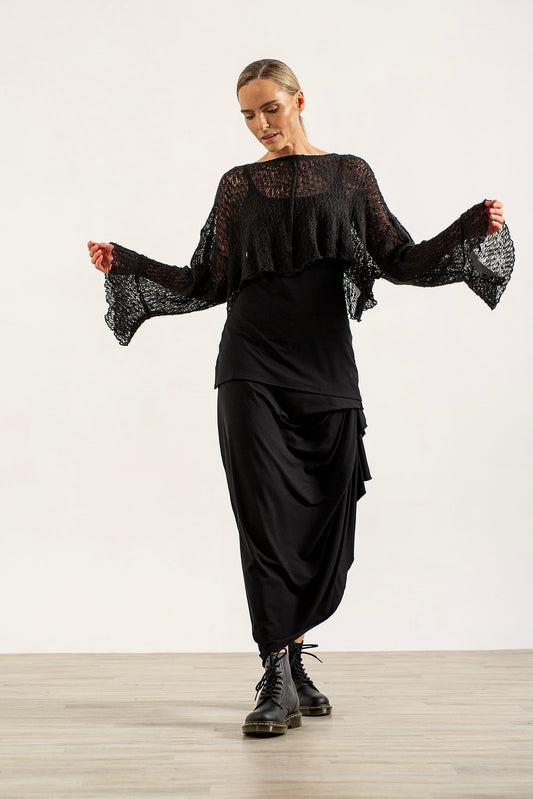 Alina crop jumper ( black)