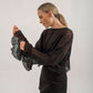 Alina crop jumper ( black)