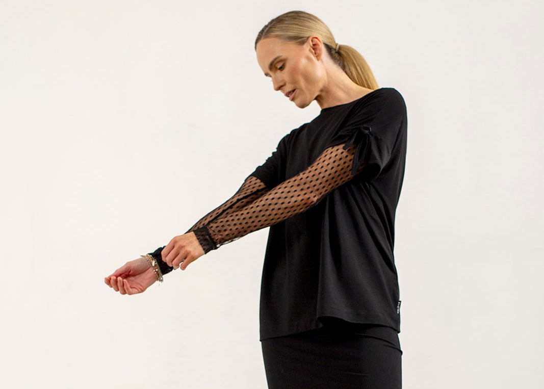 Black Spot Mesh Fiona