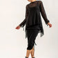 Kira Mid-length Layering Vest ( black)