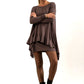 Fleur Long Layering Vest (Mink)