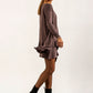 Monique Frill Hem Tunic (Mink)