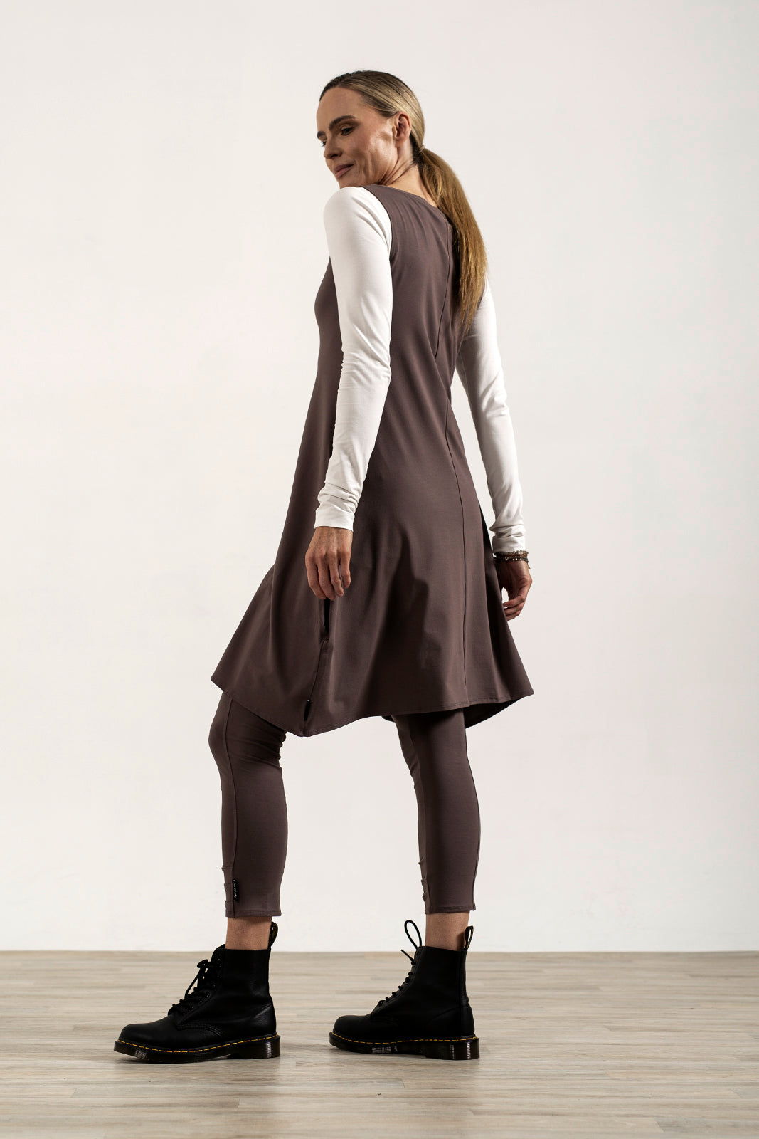 Lola Tuck Hem Leggings Mink