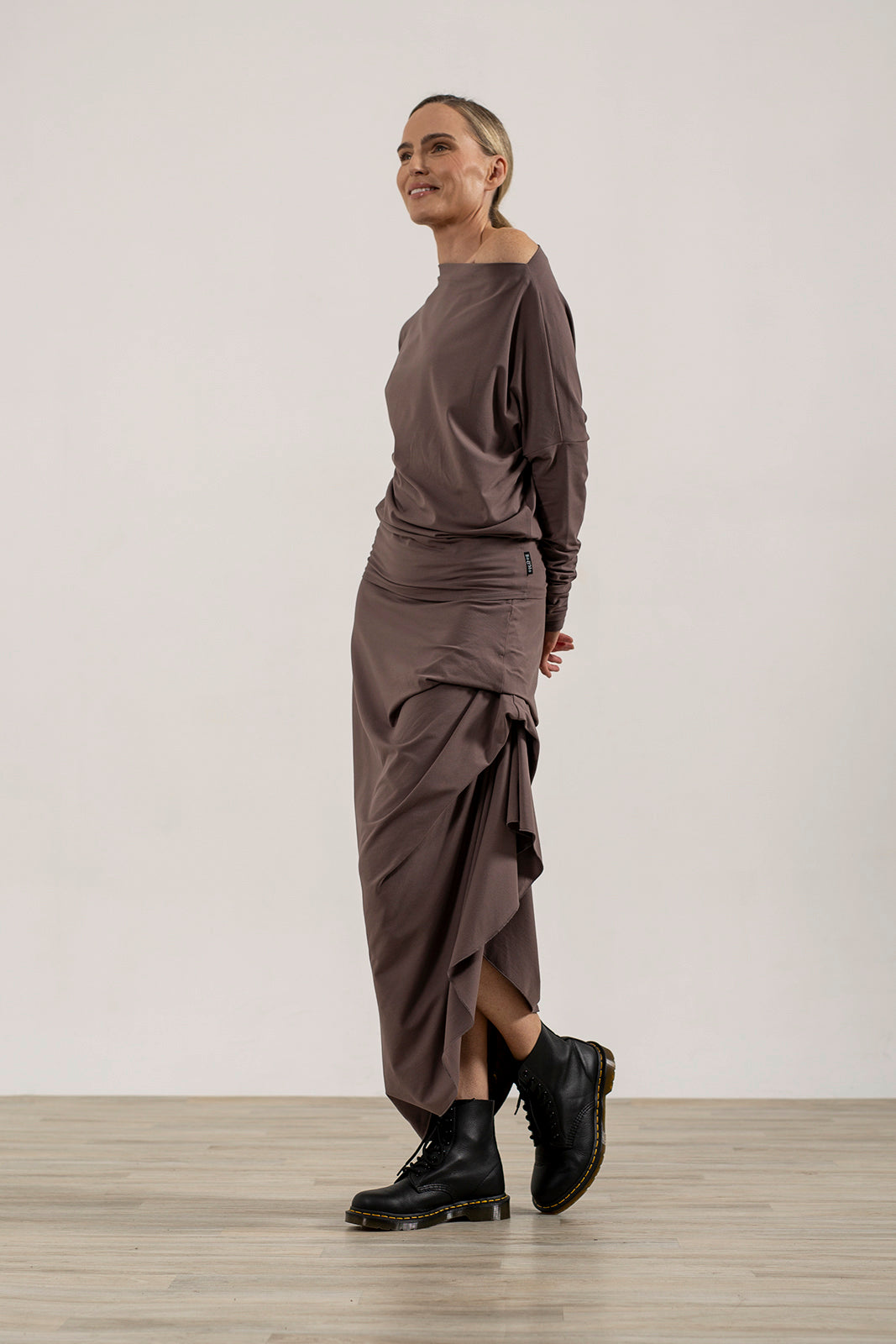Harper Asymetrical Skirt (Mink)