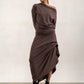 Harper Asymetrical Skirt (Mink)