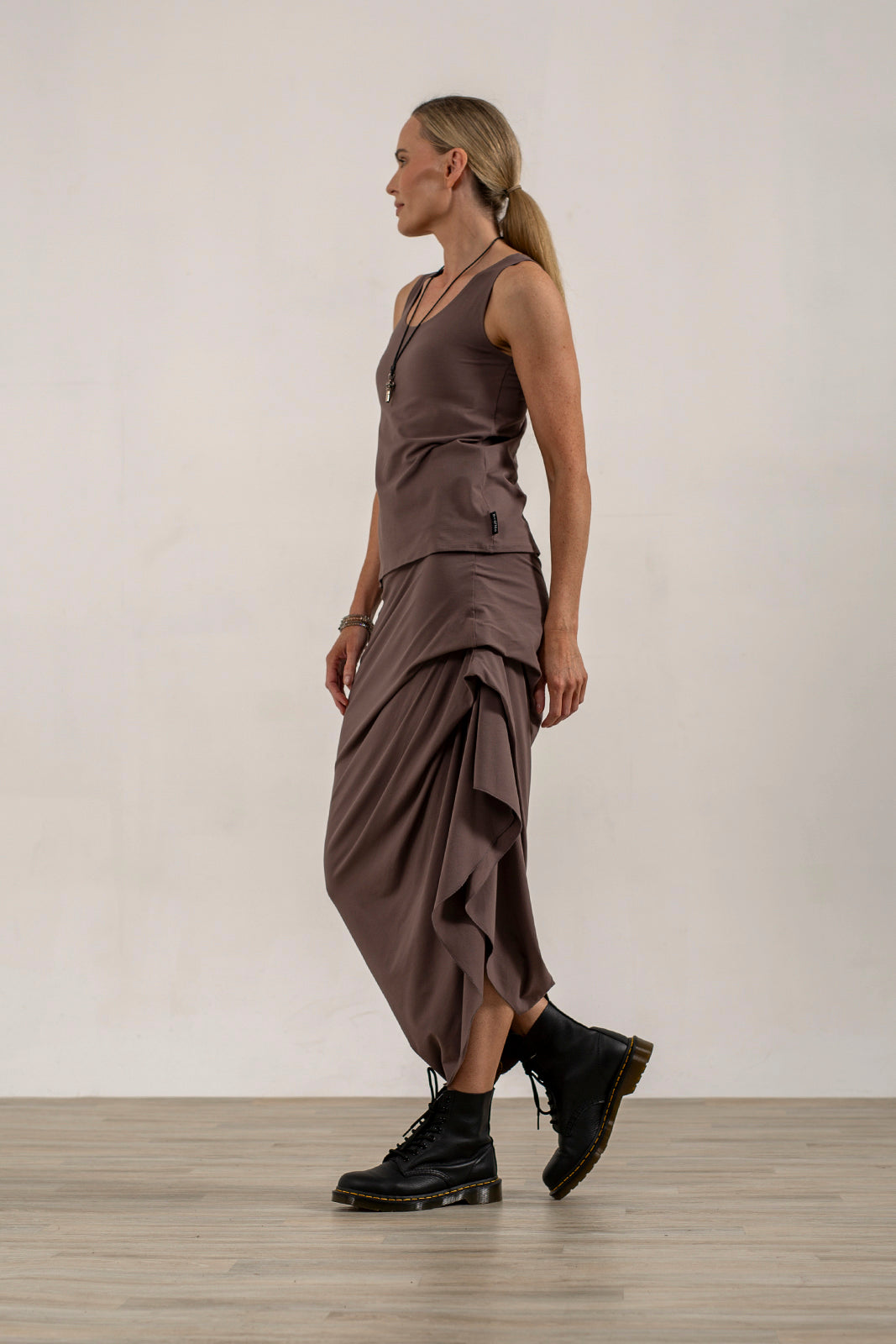 Harper Asymetrical Skirt (Mink)