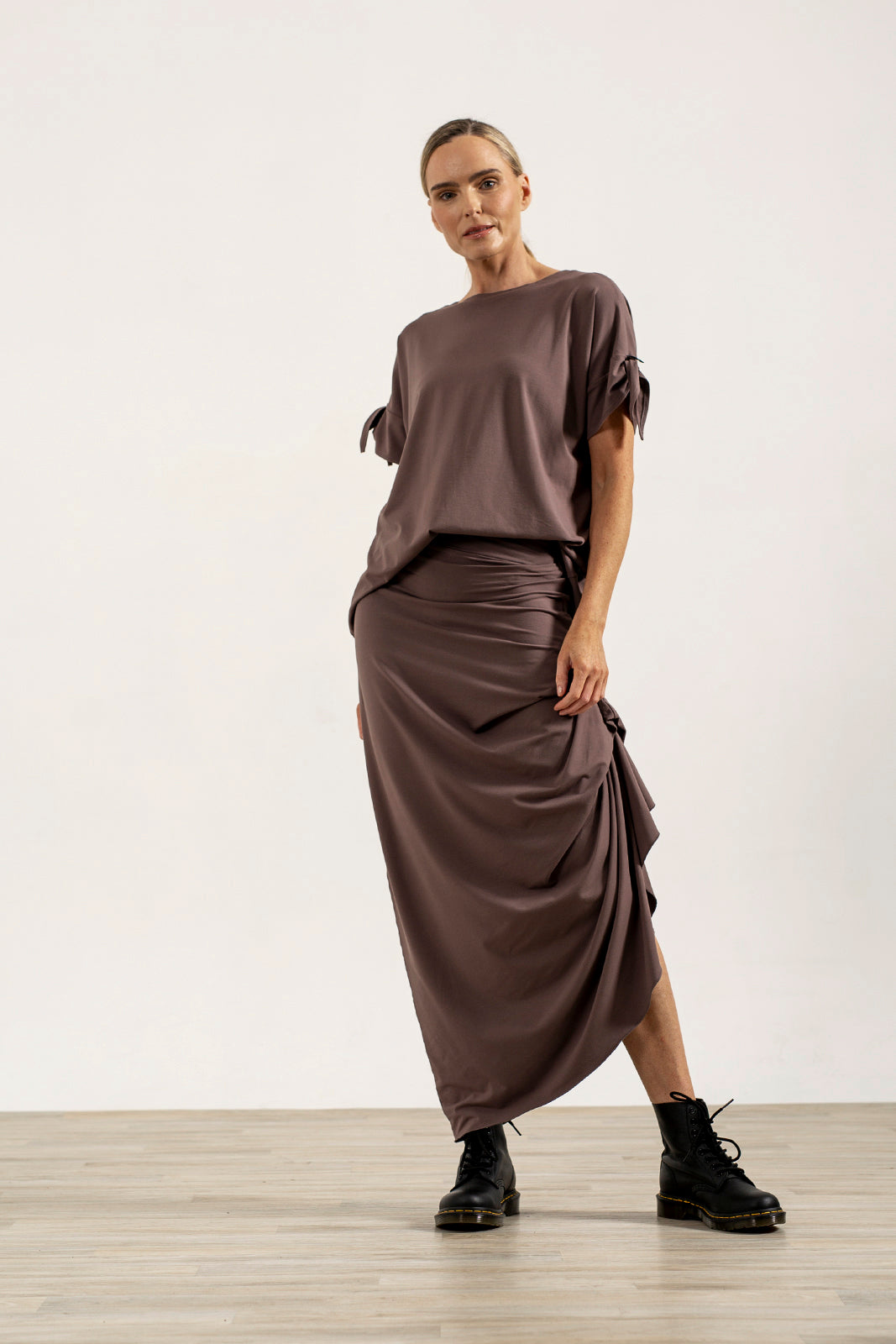 Harper Asymetrical Skirt (Mink)