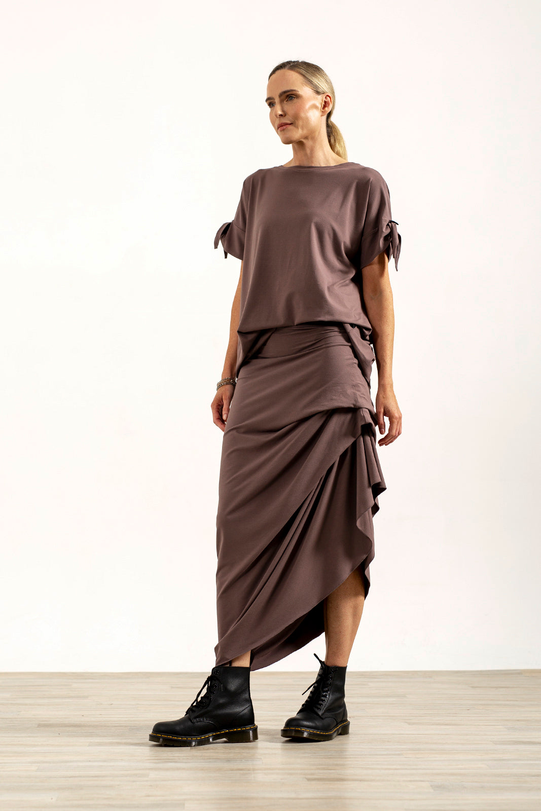 Harper Asymetrical Skirt (Mink)
