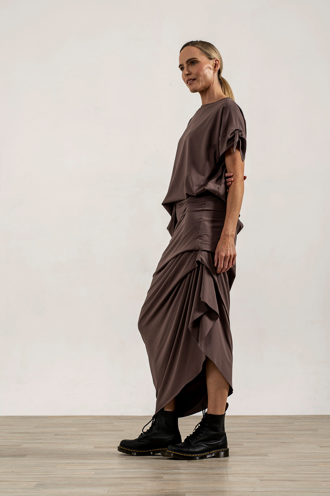 Harper Asymetrical Skirt (Mink)
