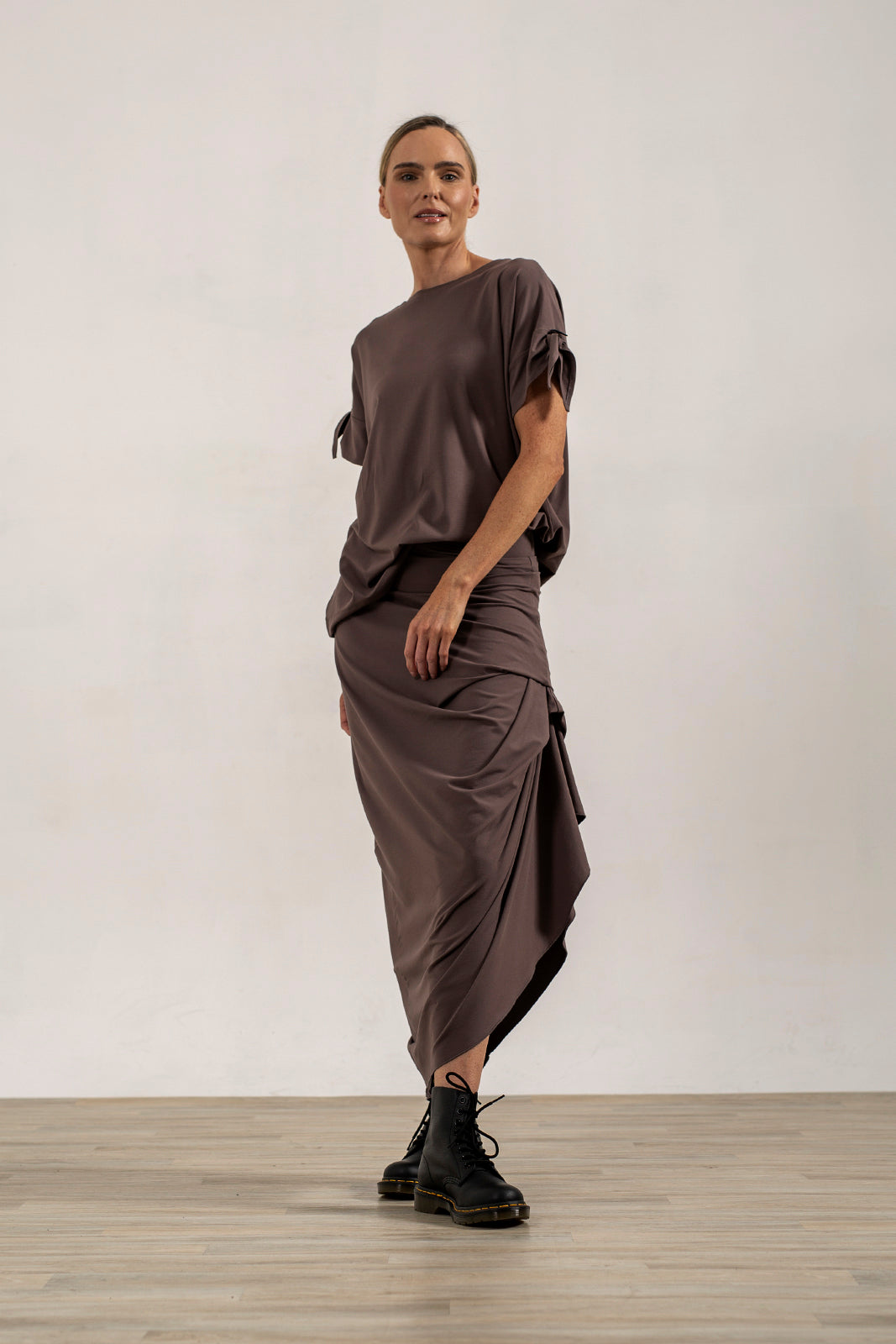 Harper Asymetrical Skirt (Mink)