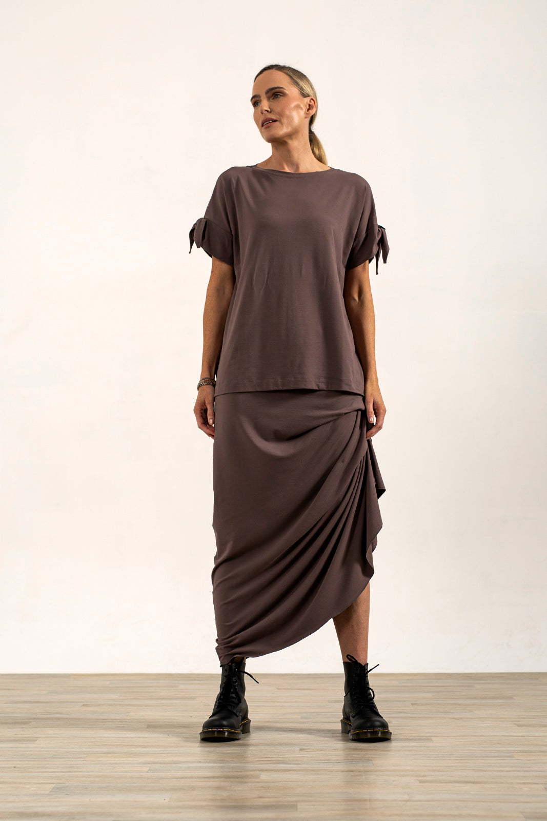 Harper Asymetrical Skirt (Mink)