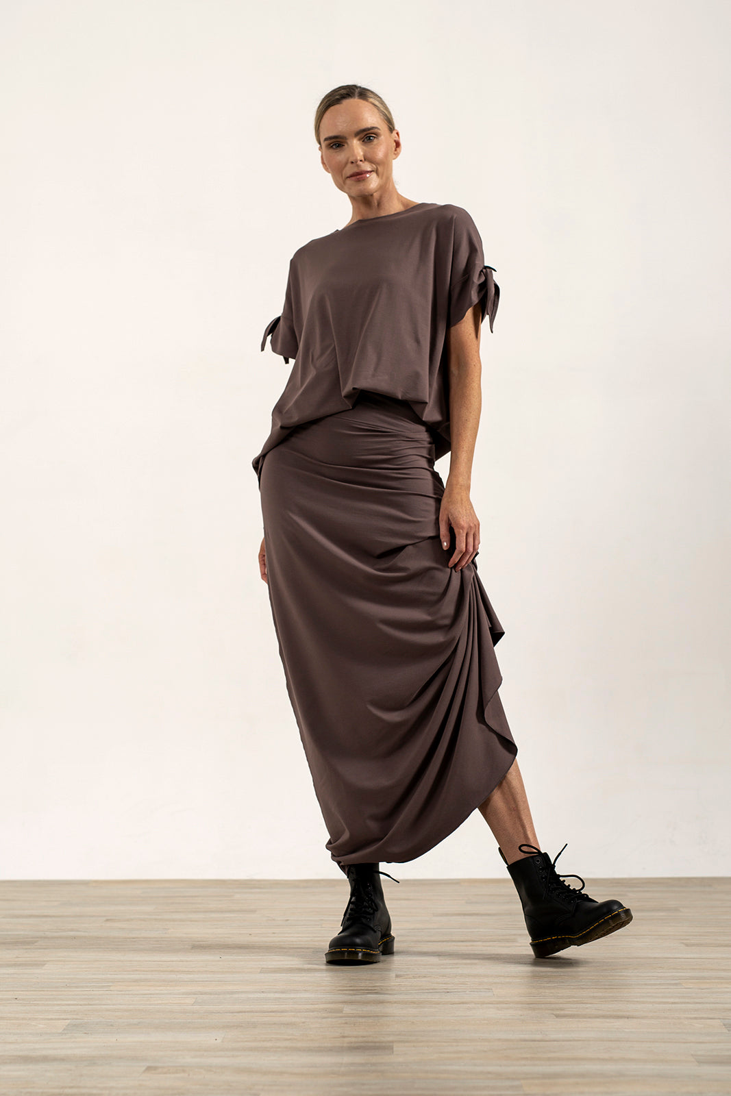 Harper Asymetrical Skirt (Mink)