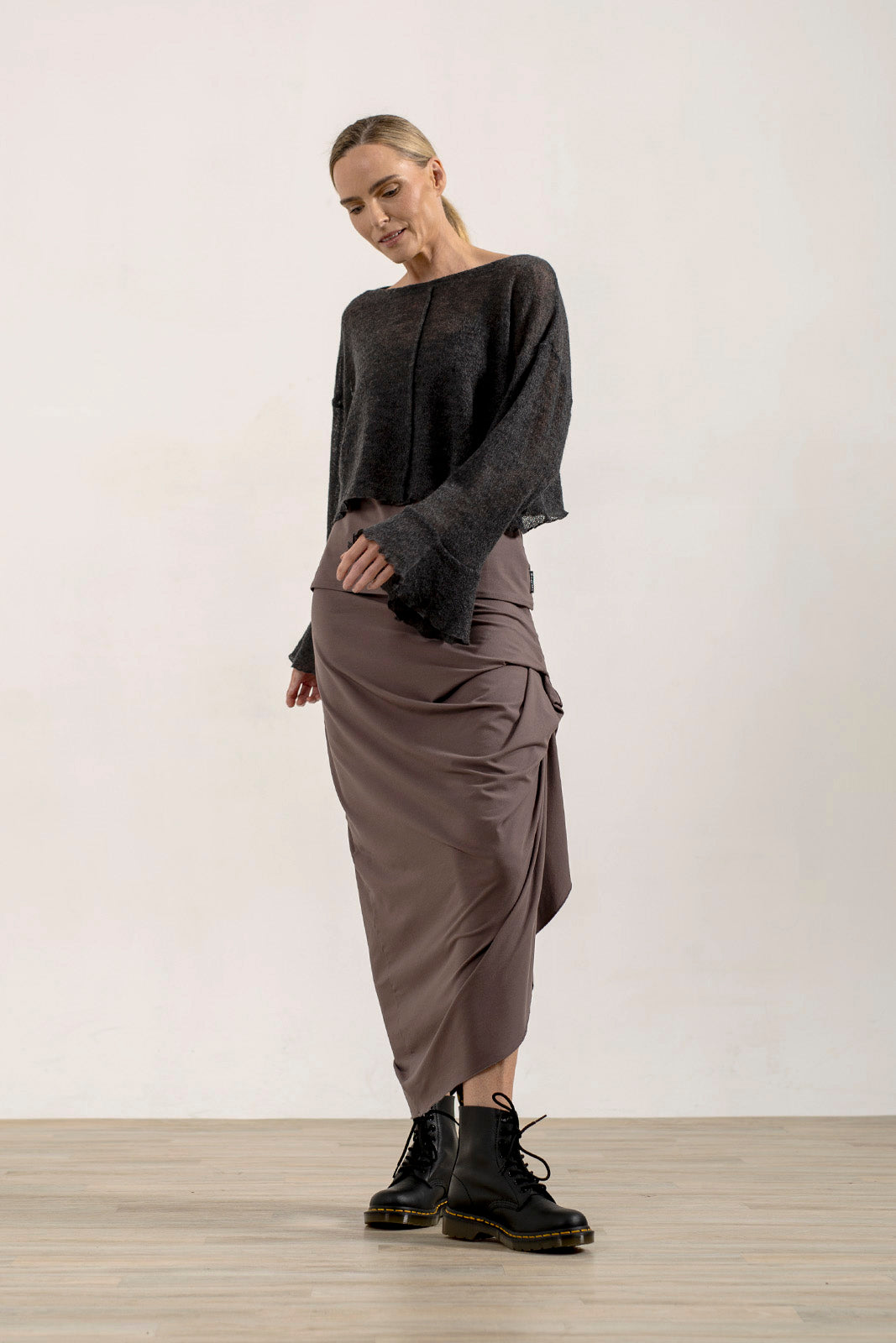 Harper Asymetrical Skirt (Mink)