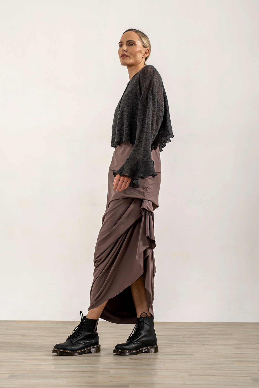 Harper Asymetrical Skirt (Mink)