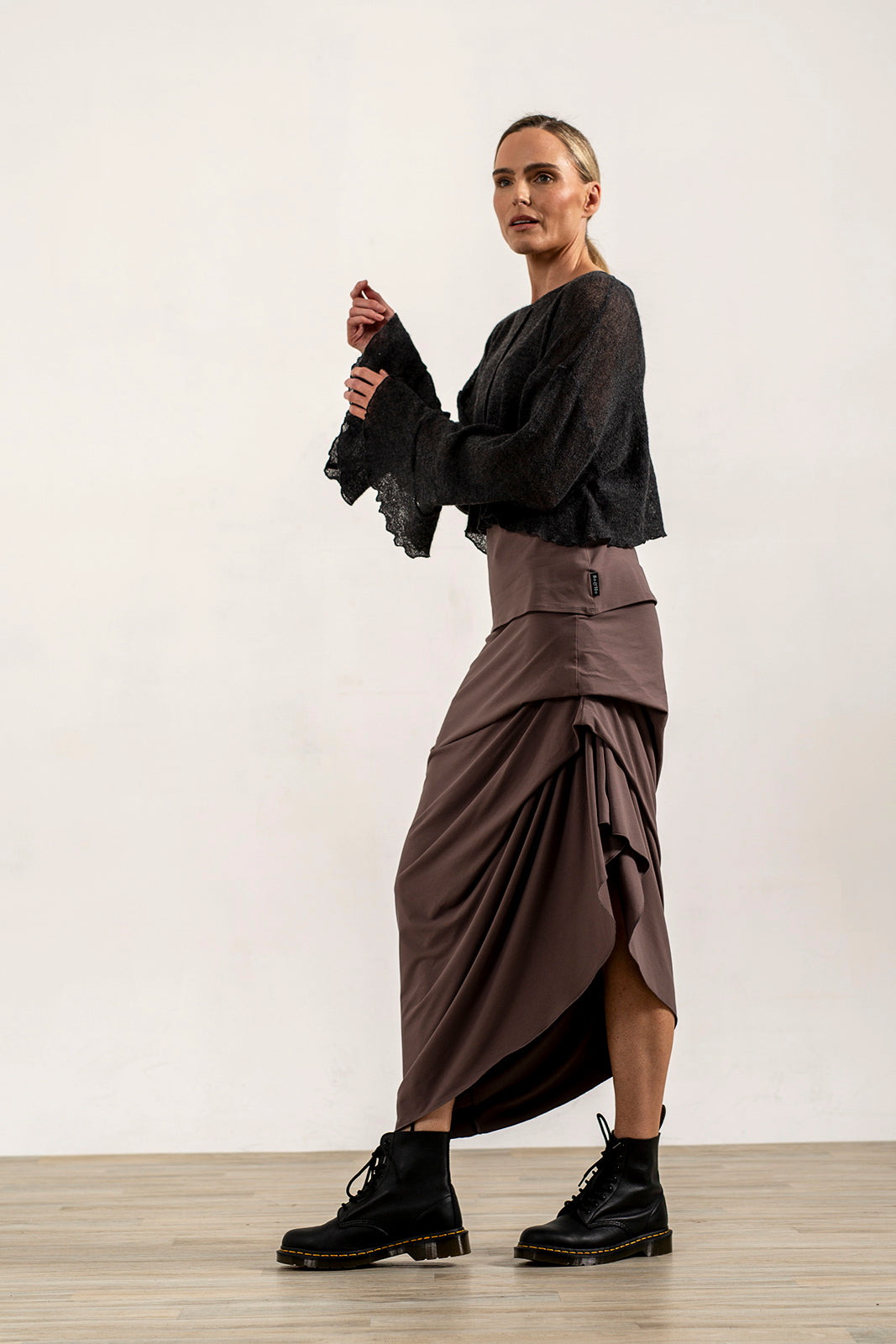 Harper Asymetrical Skirt (Mink)