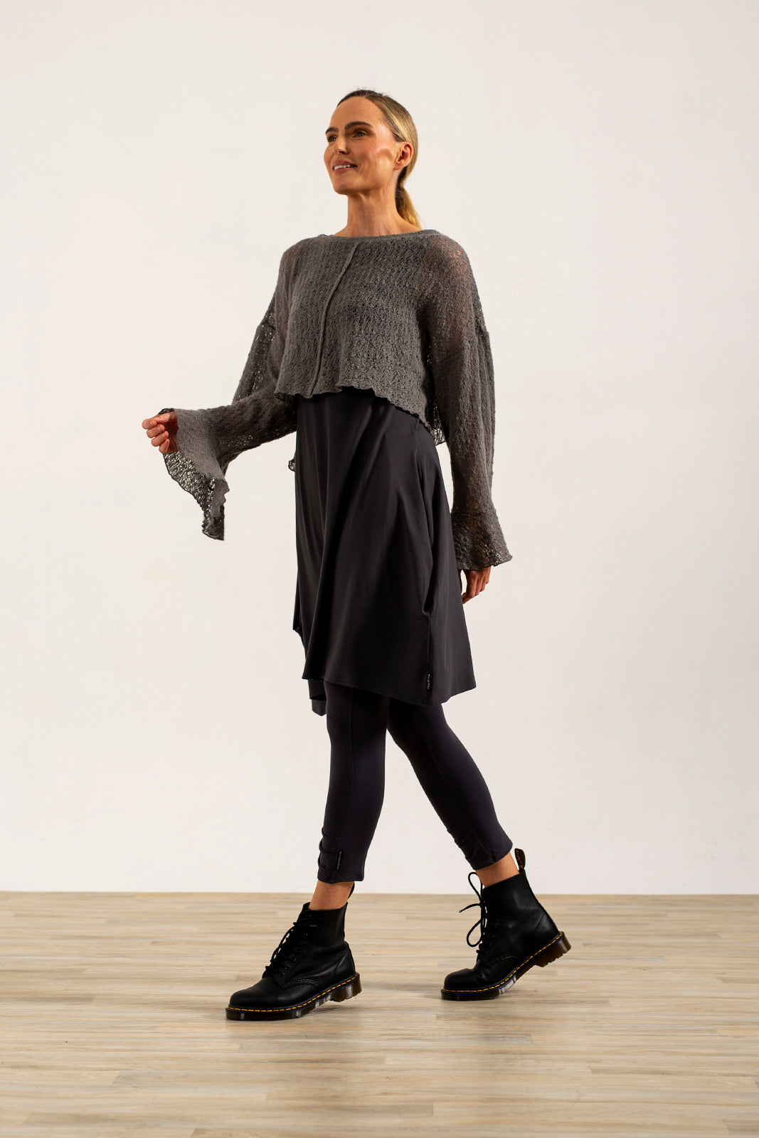 Alina crop jumper (Light grey)