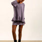 Fleur Long Layering Vest (Silver Frost)