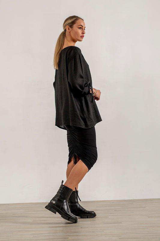 Bo&Mo by Mary Grant - Sandy Tunic- black