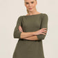 Ailsa Khaki Jersey Top