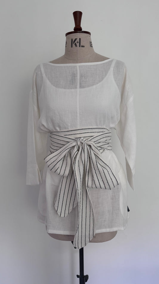 Ecru Sara Linen shirt