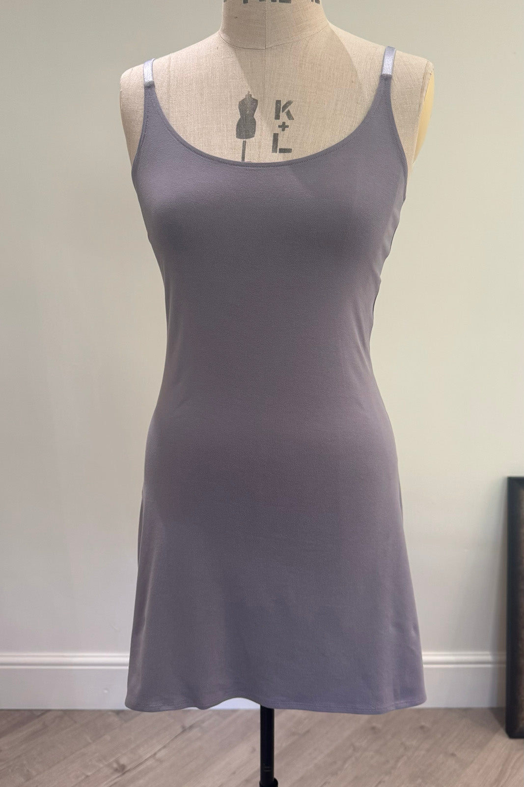 Fleur Long Layering Vest (Silver Frost)
