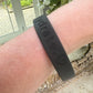 Bo&Mo 'Totem Bracelet' - Black Rubber ‘Move. Hydrate. 🩶’