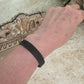 Bo&Mo 'Totem Bracelet' - Black Rubber ‘Move. Hydrate. 🩶’