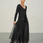 Rowan Double-Layer Tulle Skirt (Black & Navy)