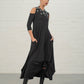 Black Sage Cold Shoulder Jersey Dress