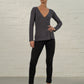 Lead Morticia Wrap Top