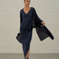 Dafna Slit Skirt: Navy ( regular)